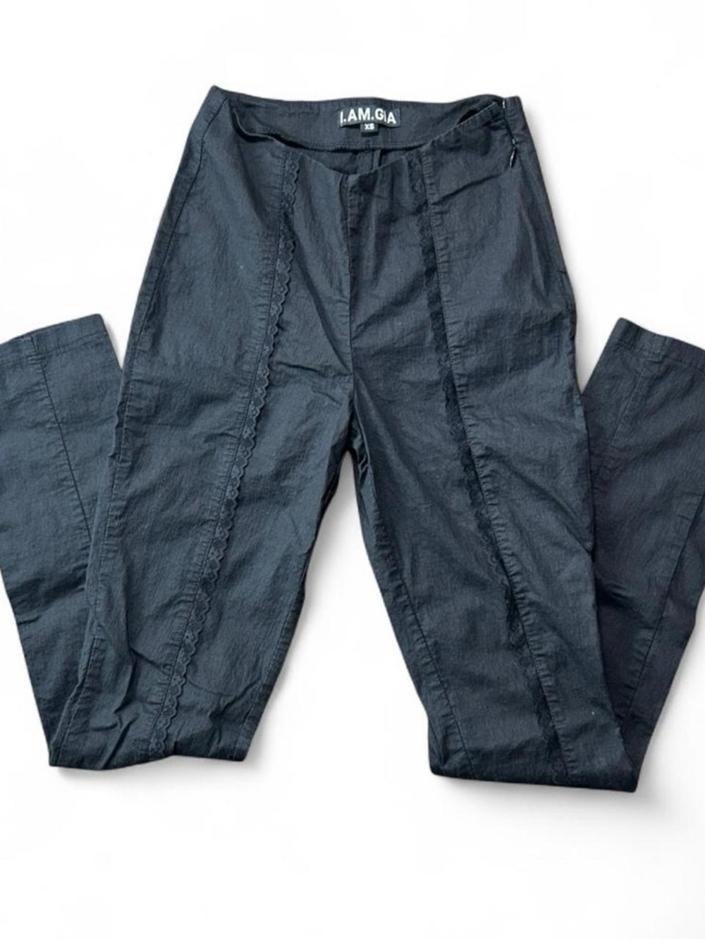 I.AM.GIA Men's Black Slim Chino Trousers